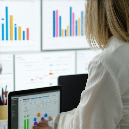 Consultant analyzing local SEO data with Minnesota landmarks in background.