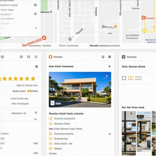 Google My Business profile with reviews and photos