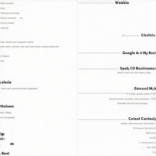 Infographic illustrating key steps for local SEO success in Minneapolis.
