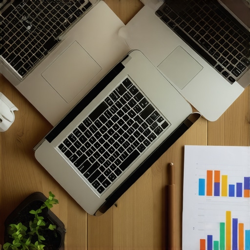 Team working on local SEO for Minneapolis businesses with laptops and data charts.