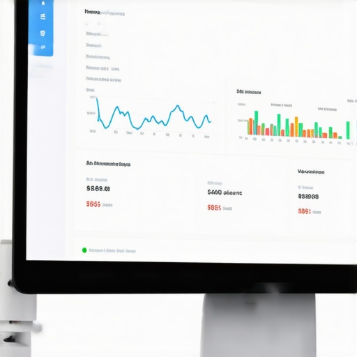 Computer screen displaying local SEO analytics and ranking data
